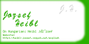 jozsef heibl business card